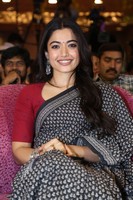 Rashmika Mandanna Black Saree Pics